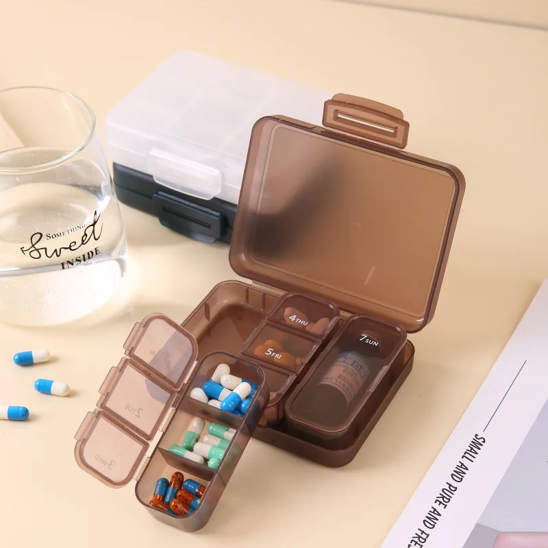 Travel Pill Organizer Portable Daily Pill Organizer Moisture Proof Pill Case Small Pill Container Medicine Container for Pocket