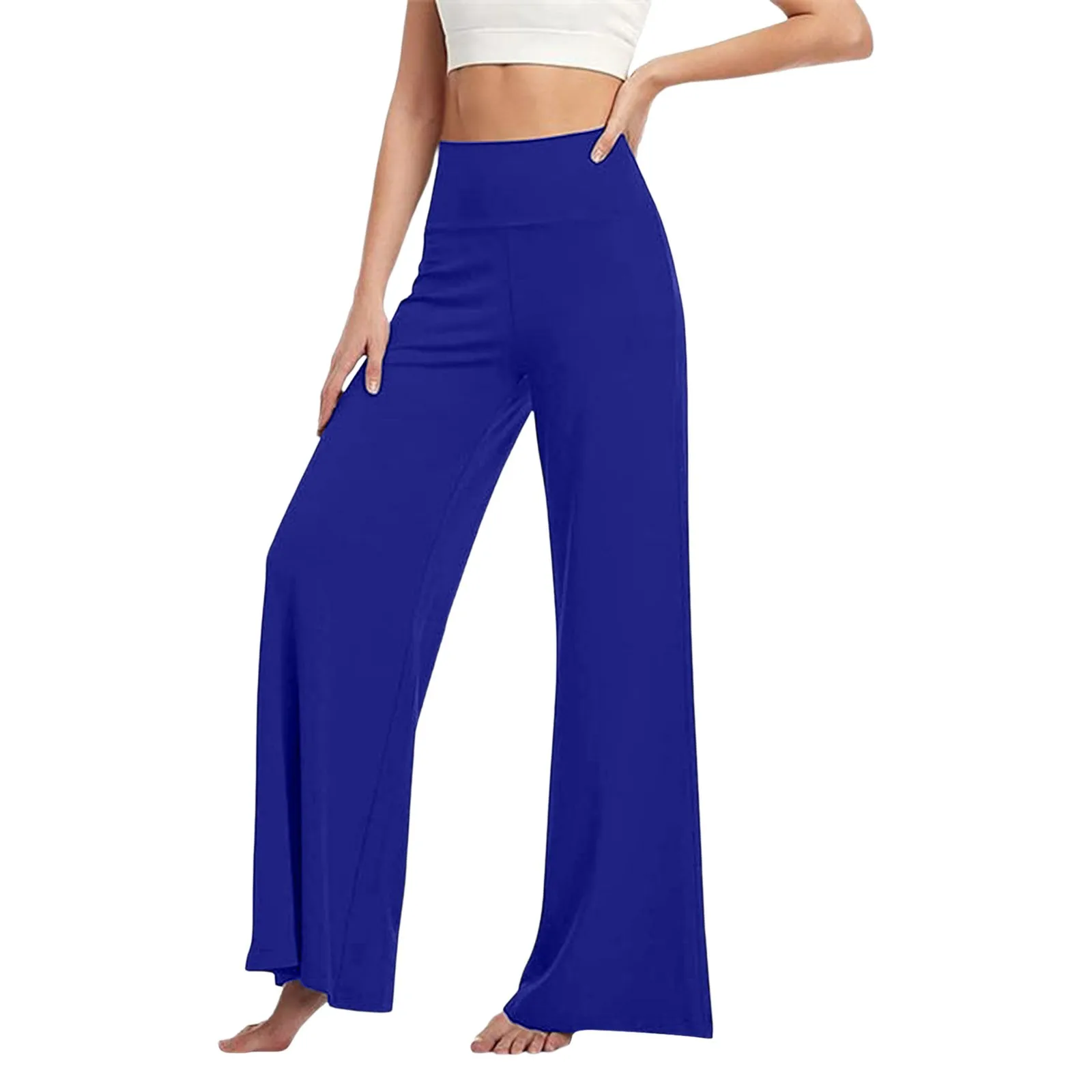 Women's Wide Leg Pants Casual Flare Pants Women S with Pockets Womens Stretch Dress Pants Workout Pants for Women with Pockets