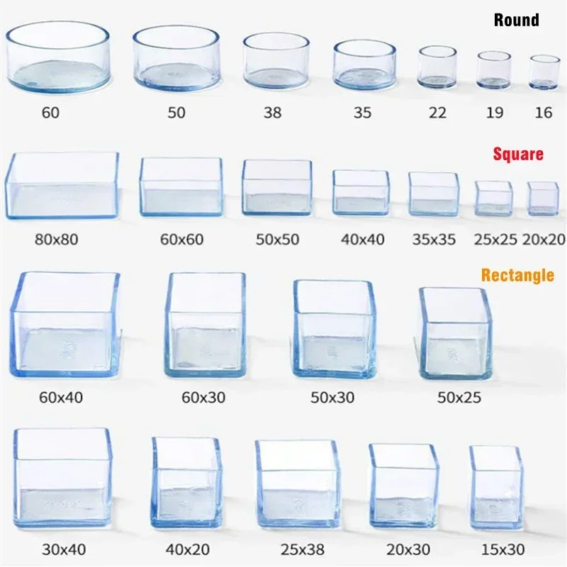 FOTO 3 - Прозрачные колпачки для ножек стула
