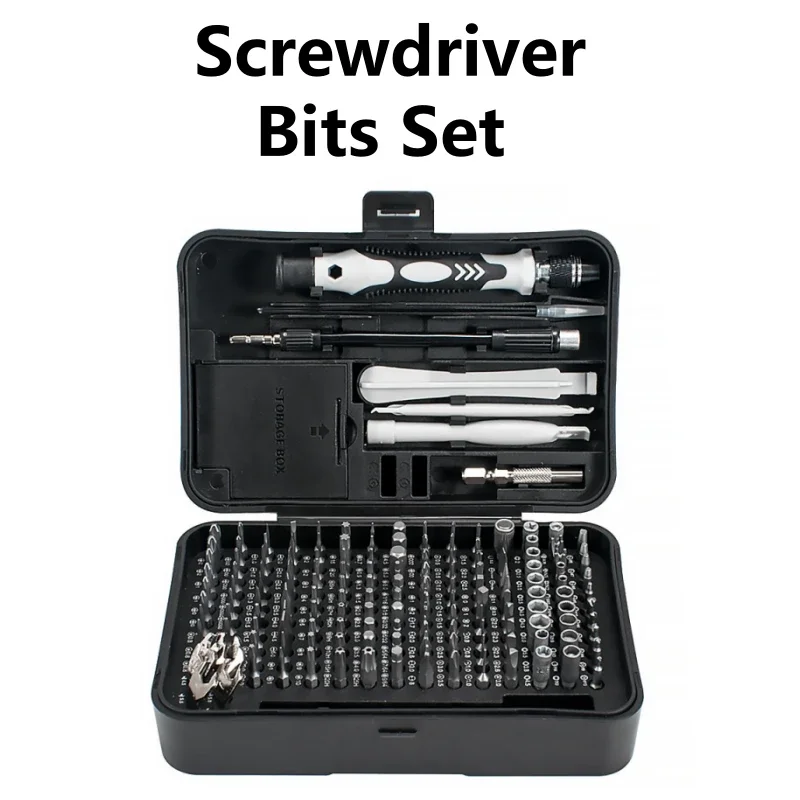 170 in 1 Screwdriver Bits Set Magnetic Torx Phillips Screw Kit Electrical Driver Remover Wrench Repair Phone Camera Tool Box