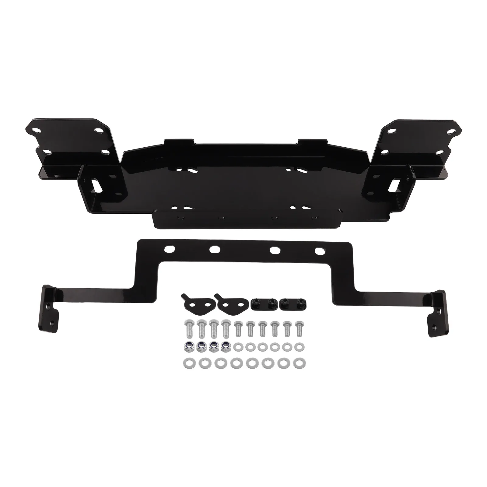 Winch Plate Mount Bracket For Jeep Wrangler JL & Gladiator w/ Metal Bumper 18-24