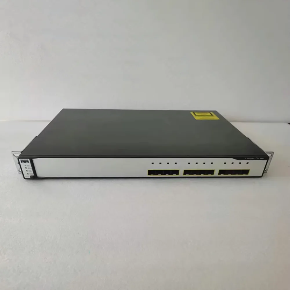 WS-C3750G-12S-S 12 Port Gigabit SFP Optical Port Layer 3 Management Enterprise Switch 100% Tested Fast Ship Perfect Work