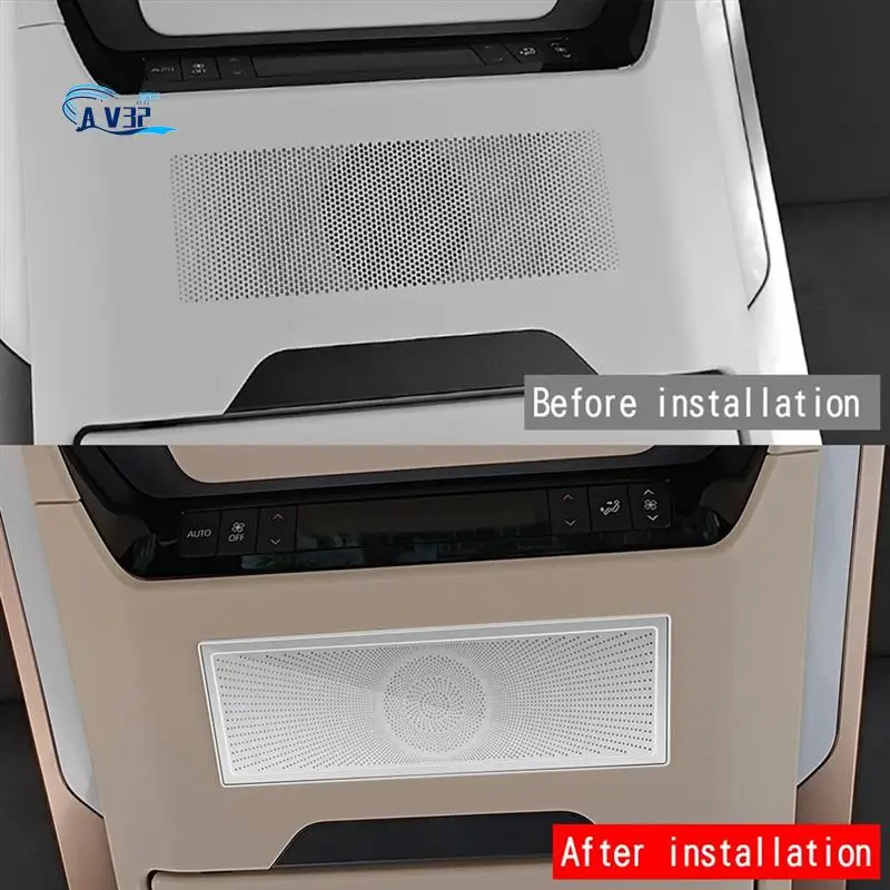 

AV32-для Toyota Alphard/Vellfire 40, серия из нержавеющей стали, средний ряд, крышка динамика на крыше, детали внутренней отделки, серебро