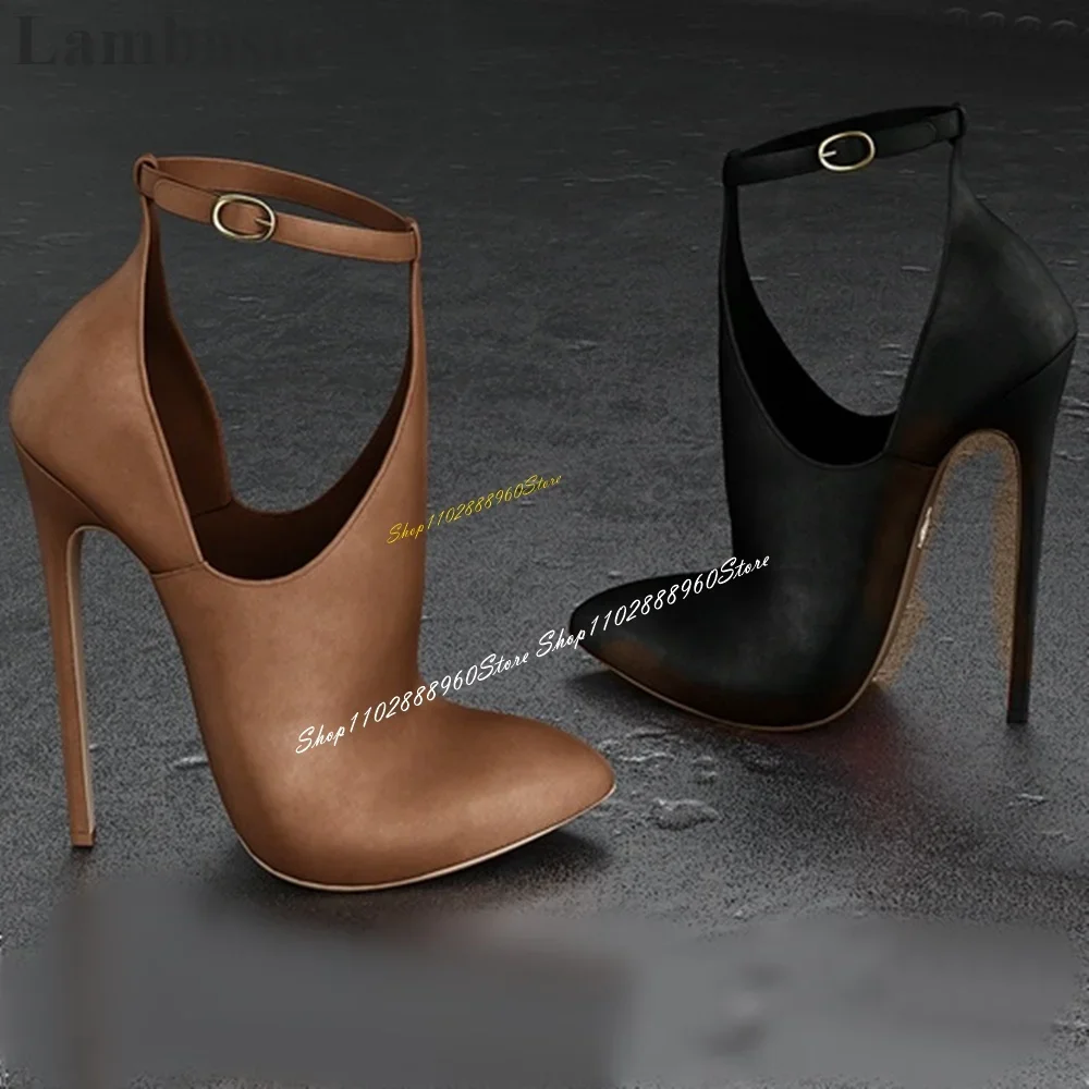 

Trending Solid Glossy Stylish Pumps Thin High Heel Women Shoes Ankle Buckle Strap Pointed Toe 2024 Fashion Zapatos Para Mujere