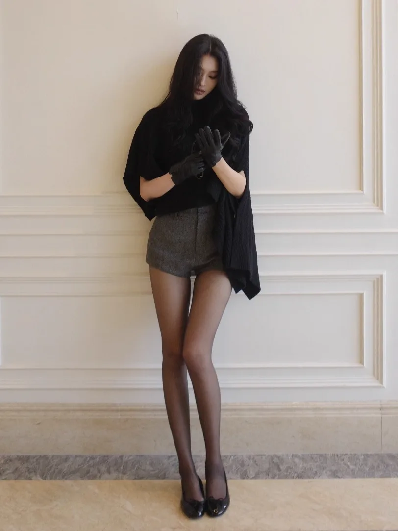 

Skinl Australian Woolen Knitted Cowl Ne Wrap around oulder awl Double Sided Wear Hole Design Middle Aged Sle Women...