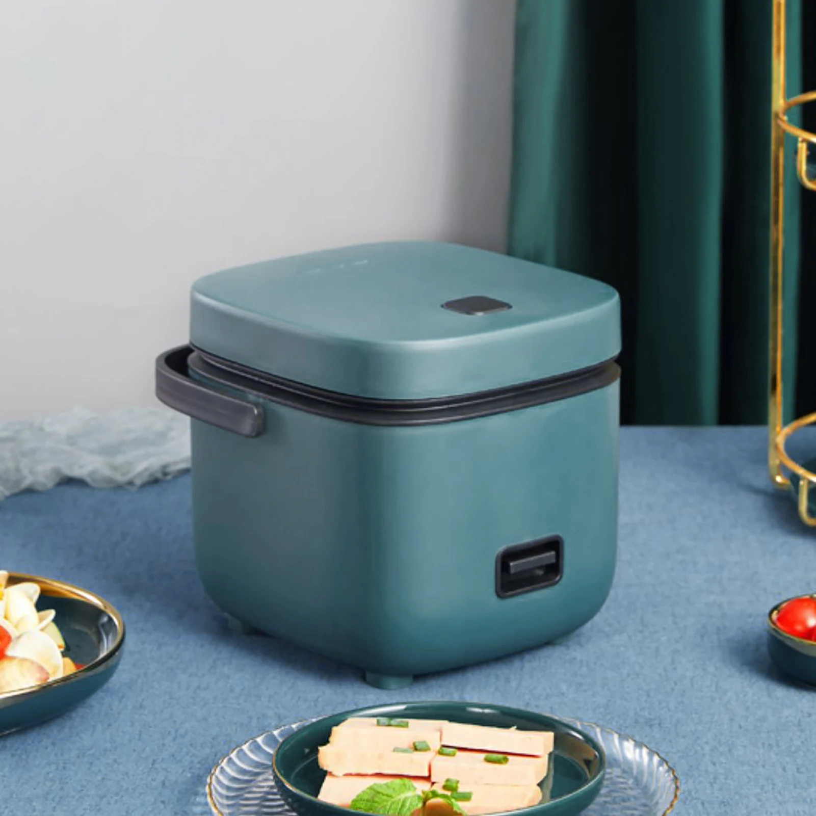 

Мини-рисоварка объемом 1,2 л, компактная многофункциональная электрическая рисоварка для путешествий, приготовления на пару, для домашнего использования на 1-2 человек