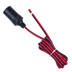 1pcs 12V 24V Cigarette Lighter with 30cm Cable Wire Cord Power Supply Socket 15A Male Plug Adapter Auto Connector Outlet Charger