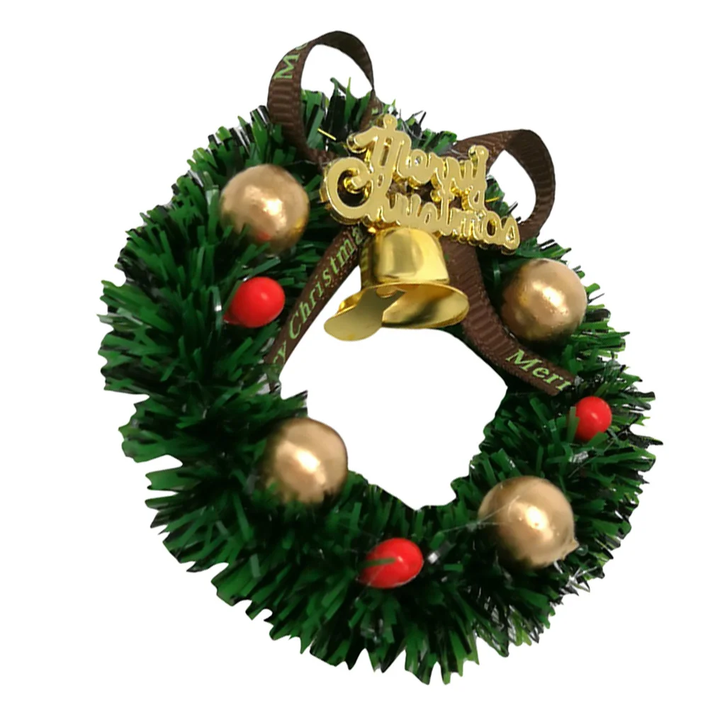 

1Pcs Miniature Christmas Wreath Stylish Mini Hanging Decoration Ideal for Festive Xmas Home Decor Wreath