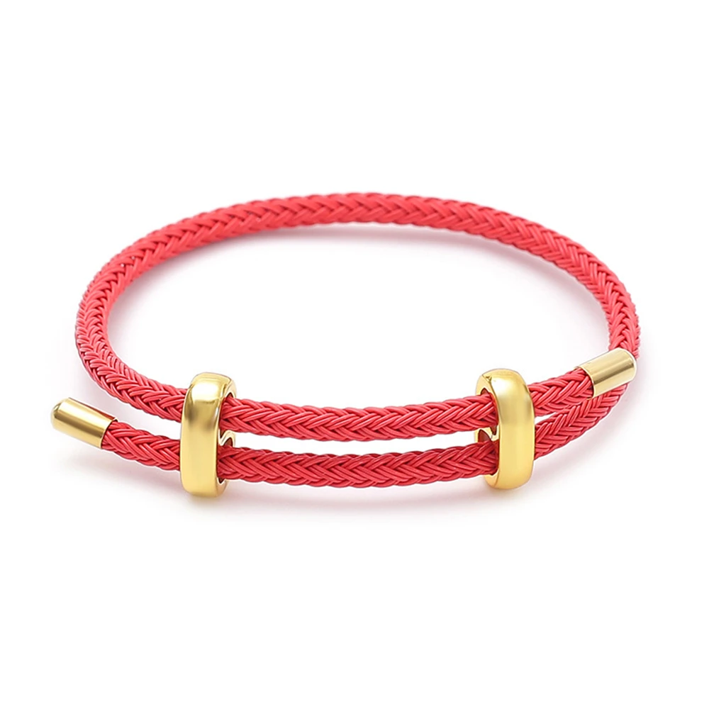Handmade Woven Wire Rope Adjustable Bracelet, Luxury Gift