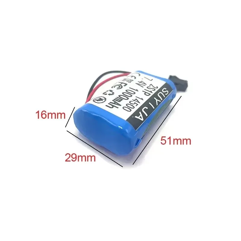 الأصلي 14500 2S1P 7.4 فولت 1000 مللي أمبير مع BMS بطارية أيون الليثيوم لعبة التحكم عن بعد سيارات آلات الغناء أجهزة الراديو مكبرات الصوت الصغيرة