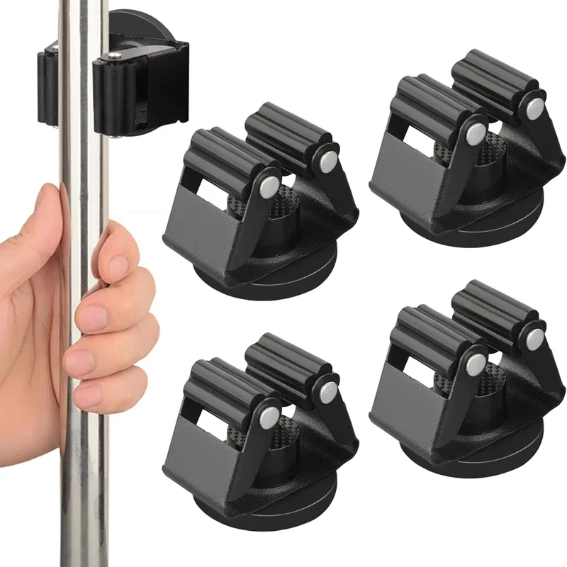 

4Pack Cleaning Tools D1.69 ” Heavy Duty Magnetic Mop Broom Holder, Strong Wall Mount, Cleaning Tools,D1.69 ”