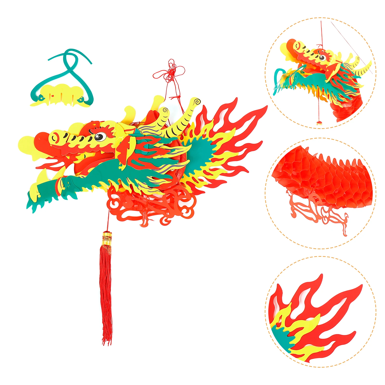 

Dragon Plastic Decoration New Year Christmas Festival Gifts Hanging Door Tree Ceiling Window Warm