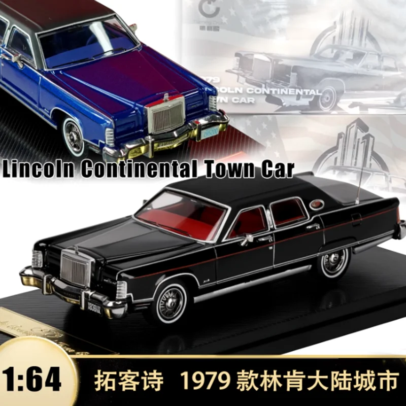 

Diecast 1:64 Scale 1979 Lincoln Continental Town Car Alloy Car Model Static Decoration Collectibles Gift Toys