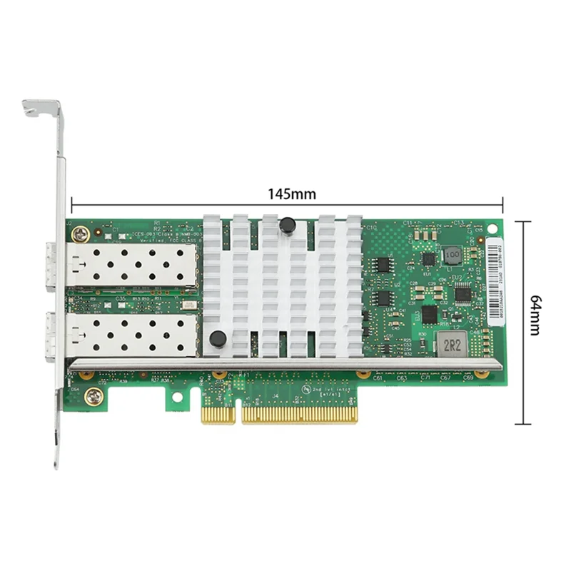 

Classy-X520-DA2 Двухпортовая сетевая карта SFP 10Gbe Двойной порт SFP+ PCI Express X8 Оптоволоконный сервер Адаптер сетевой карты Ethernet