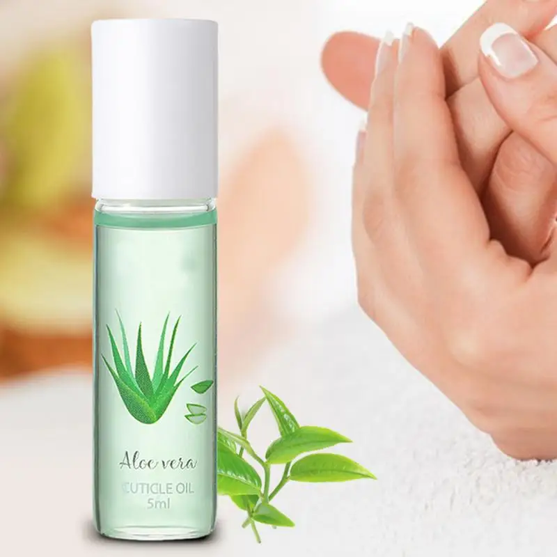 Cuticle Oil 5ml Nourishing Nail Care Oil Portable Nail Recovery Liquid Effective Nail Renewal Oil Roller Ball for Nail