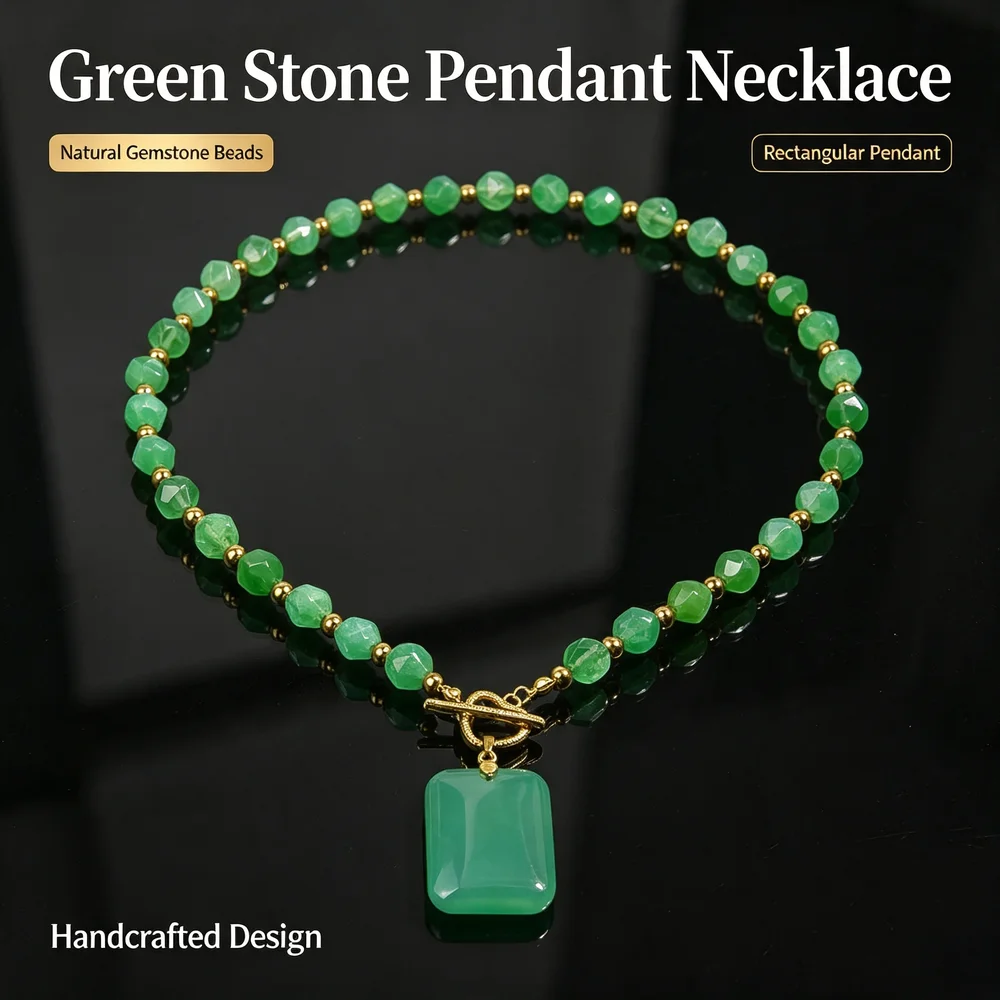 Green Aventurine Necklace 5 Styles To Choose From Women's Fashionable Jewelry