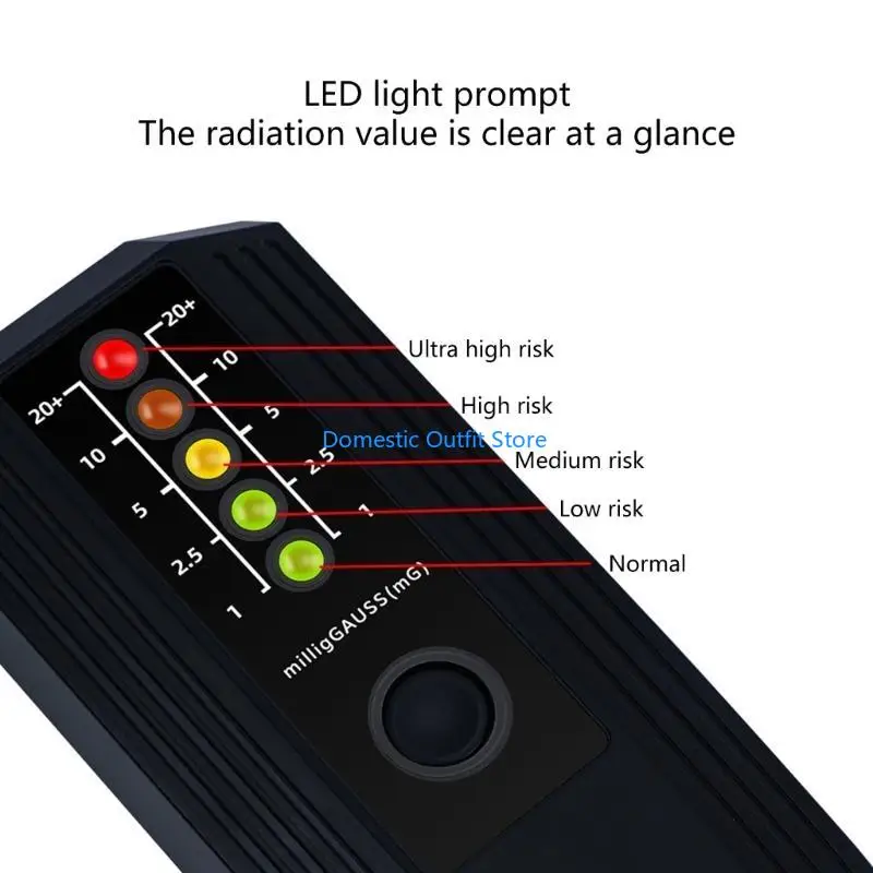 EMF Meter ABS Electromagnetic Field Detector Household Detection Gauss Meter GhostHunting Detector Portable 68TC