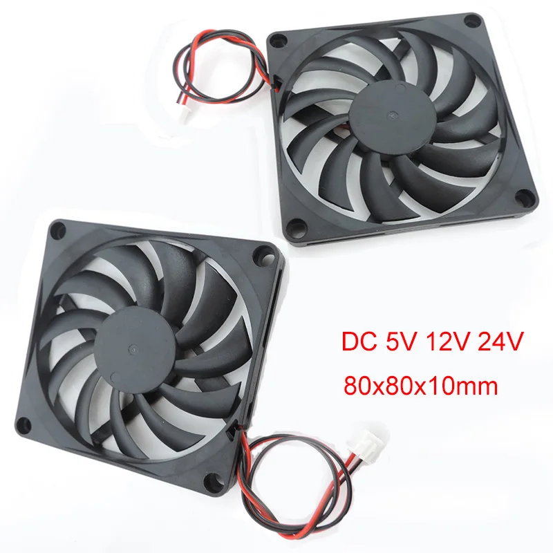 8010 DC5V 12V 24V Cooling Fan Brushless for Reprap 3D Printer Parts DC Cooler 80 x 80 x 10mm Plastic Fan W1