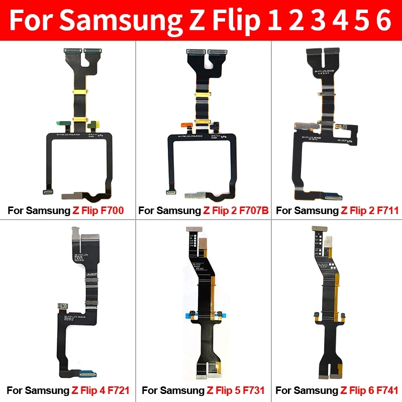 

Mainboard Connector LCD Flex Cable For Samsung Z Flip 2 3 4 5 6 F1707B F711 F721 F731 F741 F700 Motherboard Connector Flex Cable