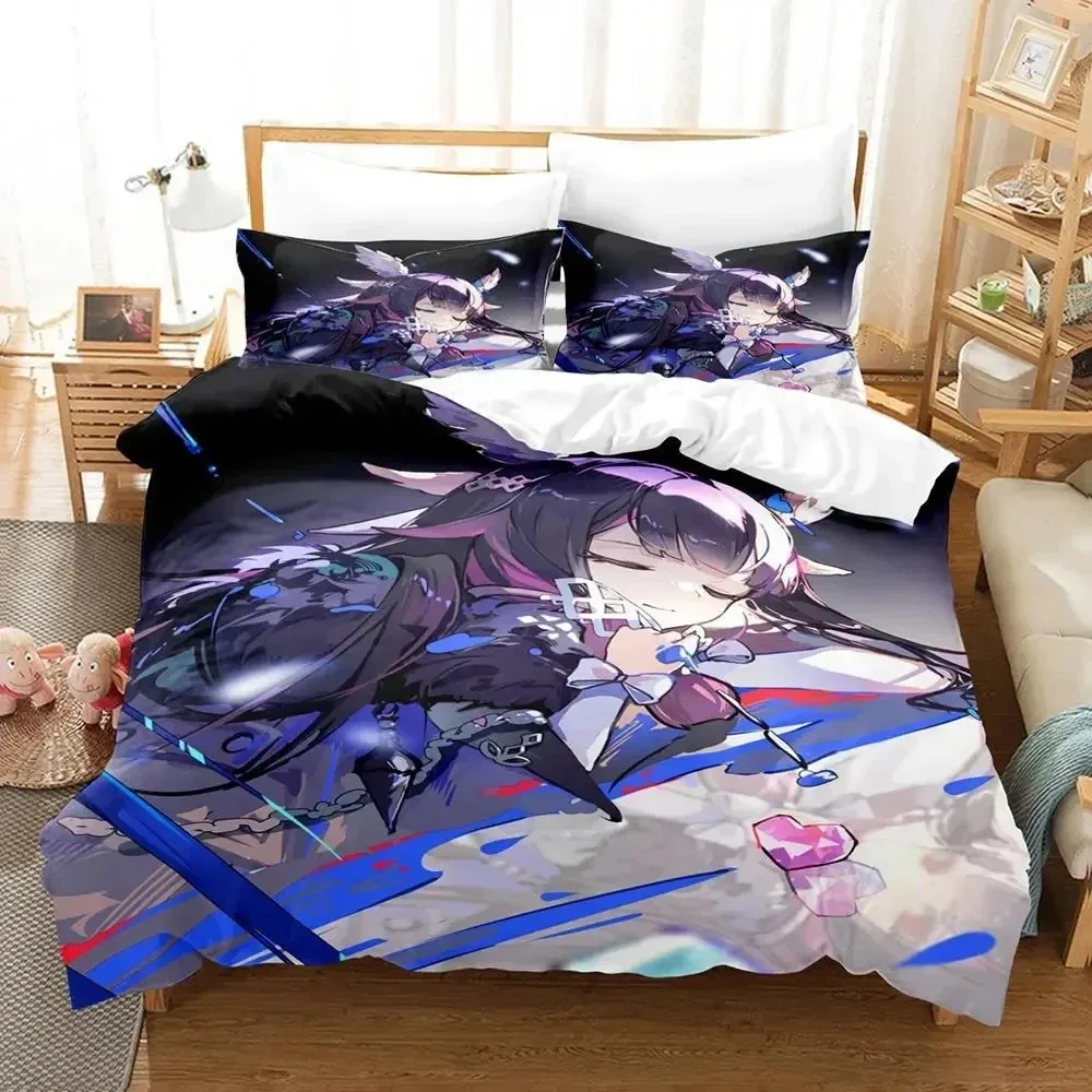 Anime Game Genshin Impact Columbina Bedding Set Duvet Cover Bed Set Quilt Cover Pillowcase Comforter king Queen Size Boys Adult