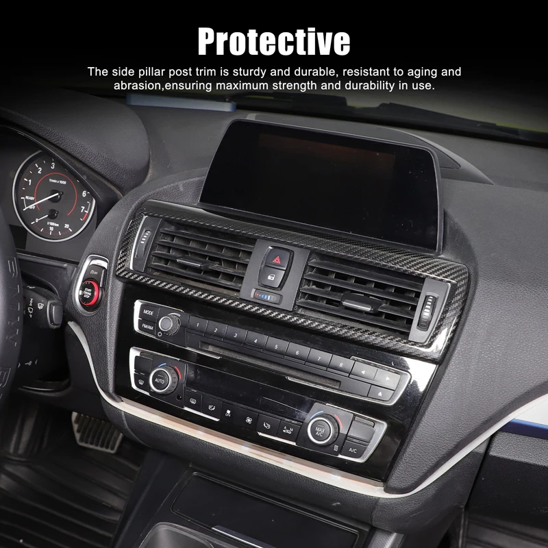 

Carbon fiber Car central control air outlet decorative frame Fit for BMW imported 1 2 Series F20 F21 F22 F23 2012-2019