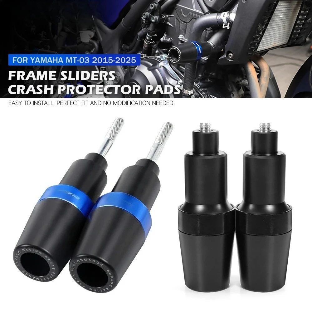 

Защитные слайдеры рамы от падений для мотоциклов Yamaha MT03 MT25 2015-2023, запчасти для мотоциклов