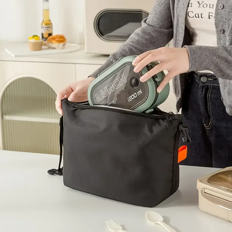 

Foldable Thermal Lunch Bag Compact Storage Design Lightweight Insulated Cooler for Daily Commute and Picnic Activities