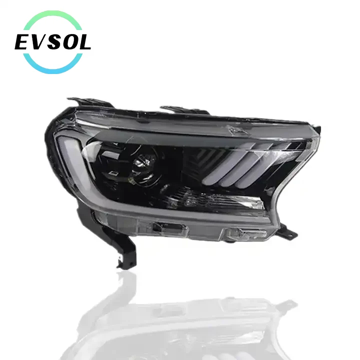 Evsol Factory Car lights Front head lamp Light LED Headlight Headlamp For Ford Ranger 2015 Mustang Style