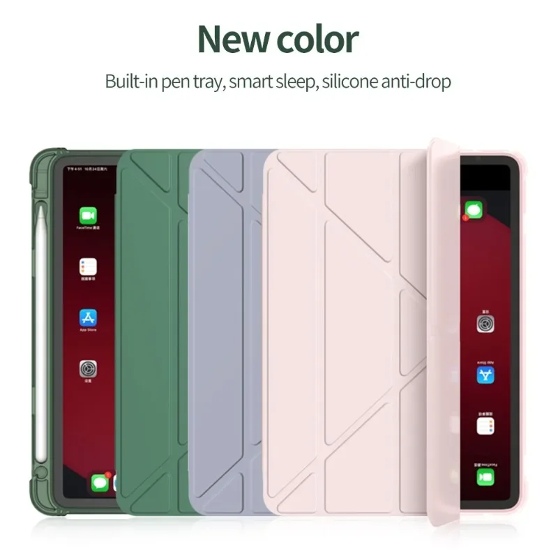 

Tablet Cases with Pencil Holder Magnetic Smart Cover for IPad Pro 11 2018-2022 Ipad Air 4 5 Ipad 10 Smart Case with Pen Holder