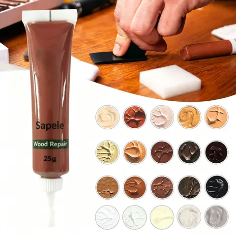 25g Wood Furniture Repair Fillers,Repairing Paste For Furniture,Hardwood Floor Repairing Kit,Floor Discoloration Repairing Paste