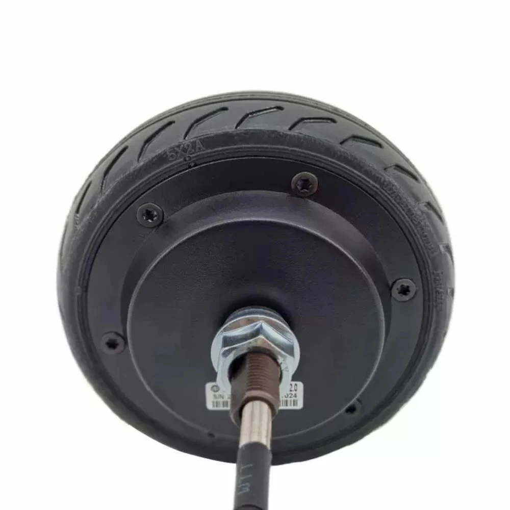 5 Inch DC 24V Hub Servo Motor with Rubber Tire for Light-Duty AGV Delivery And Cleaning Robots Industrial Grade