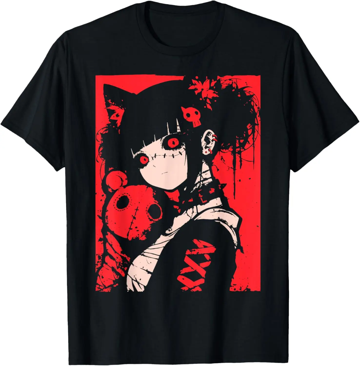 

Horror Anime Manga | Japan Japanese Creepy Kawaii Goth T-Shirt