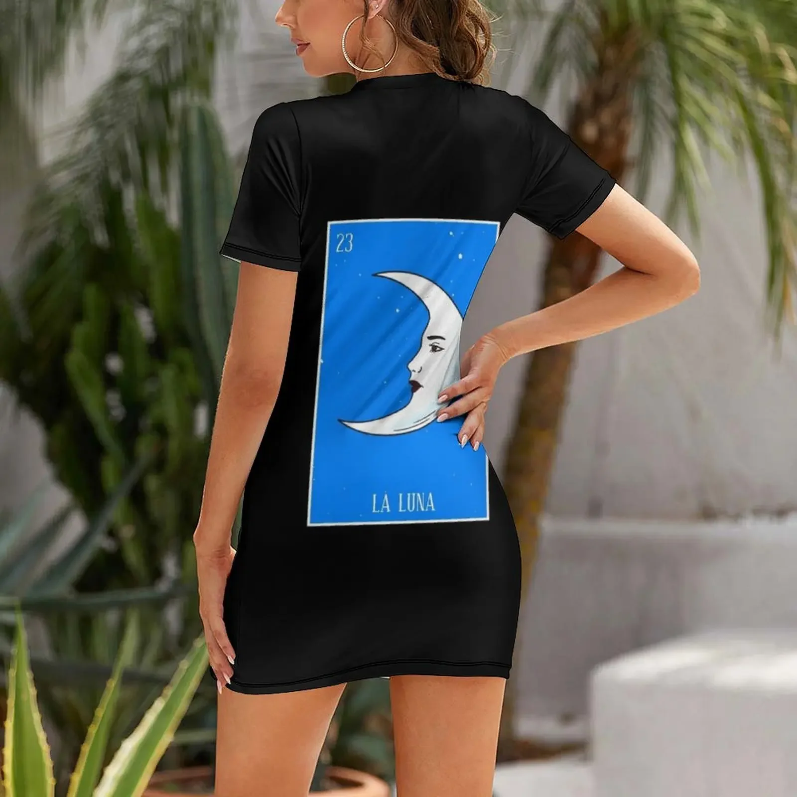 La Luna Tarot. Jurk met korte mouwen Kleding galajurk 2025, sexy jurk voor dames
