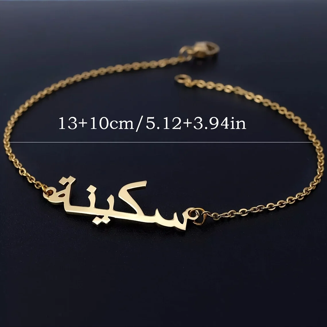 Personalized Arabic Name Anklet For Women Summer Beach Jewelry Stainless Steel Arabic Alphabet Anklets Best Friend Gifts bff