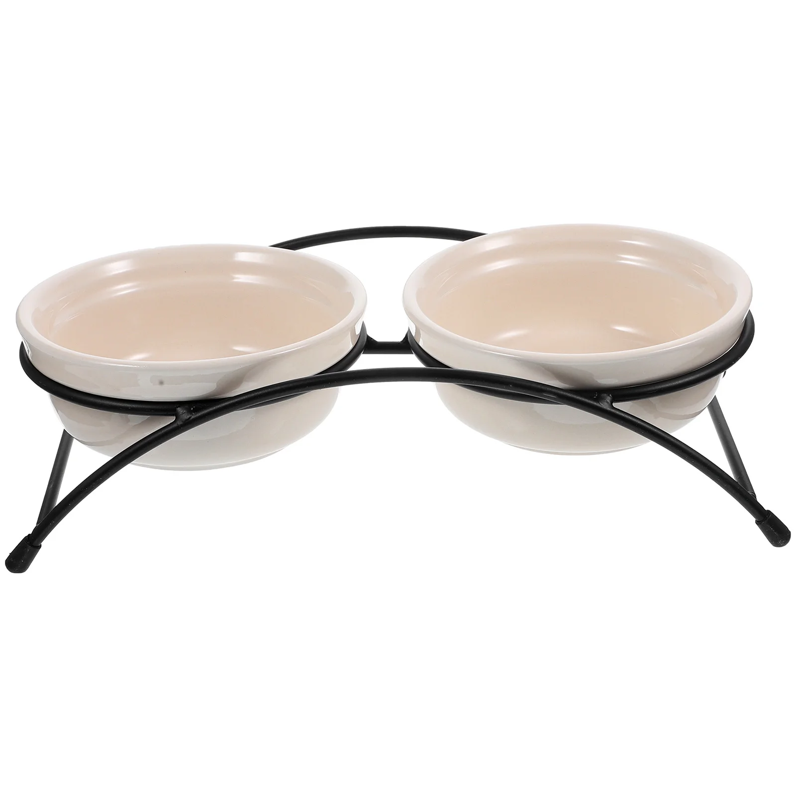 

Red Cat Ceramic Bowl Non-Slip Base Durable Feeding Container Pet Water Food Bowls Scratch Resistant Noise Reduction