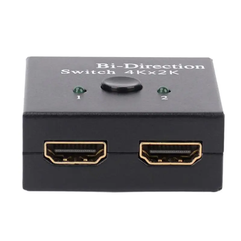 High-Definition Multimedia Interface Splitter Bidirectionele 4K 30Hz Display Poort Switcher Aluminium Legering Splitter Ondersteunt 4K 3d