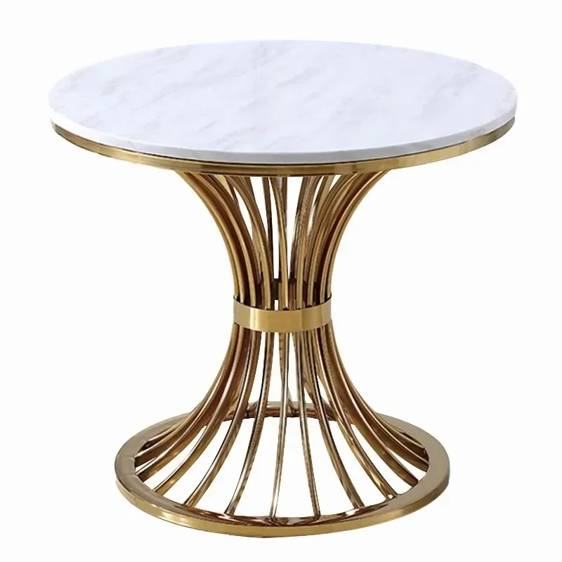 

Luxury Marble Table Modern Apartment Sofa Creative Iron End Side