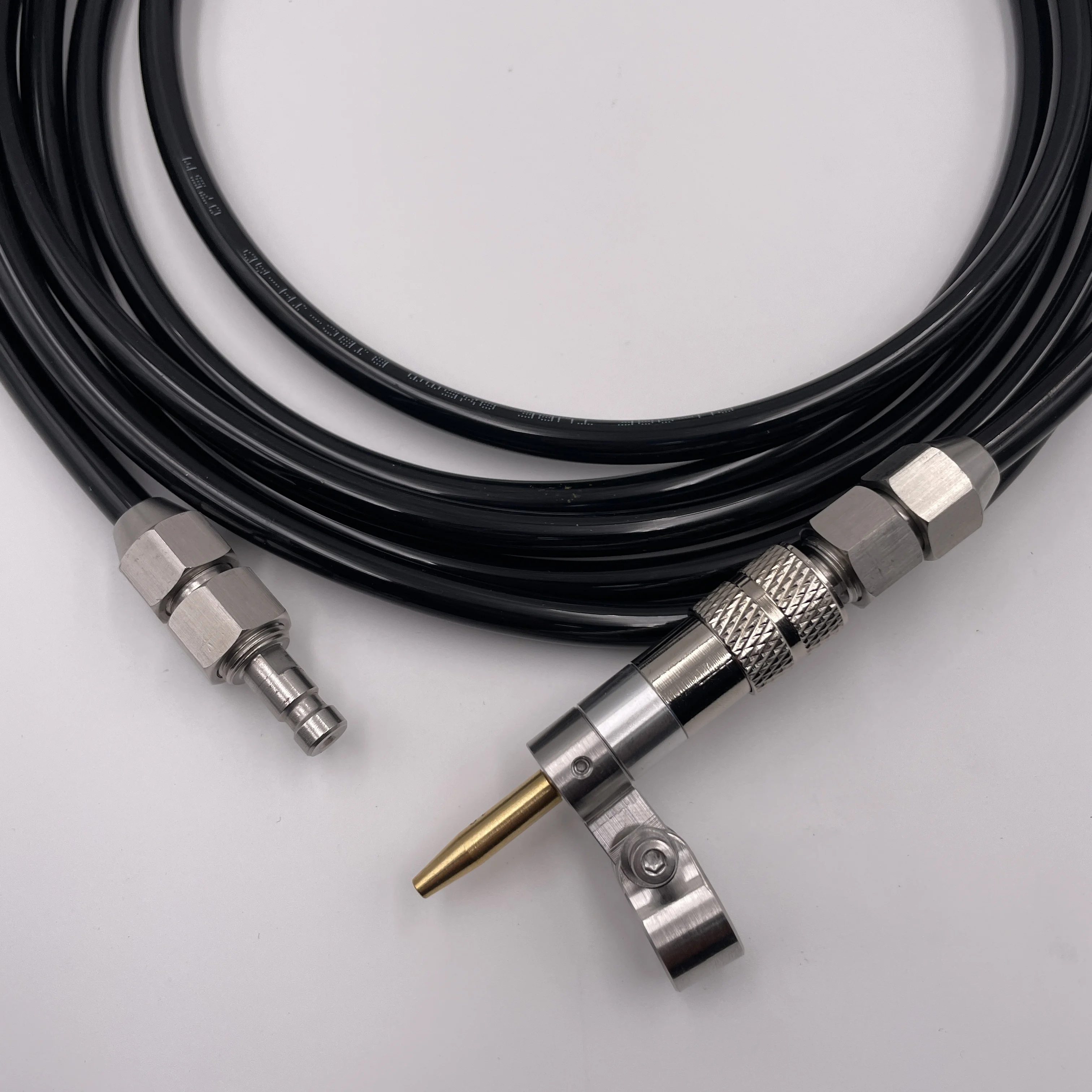 Revestimiento de alimentación de alambre de teflón o revestimiento de acero inoxidable SS304 con conjunto de alimentación de cable y conector rápido