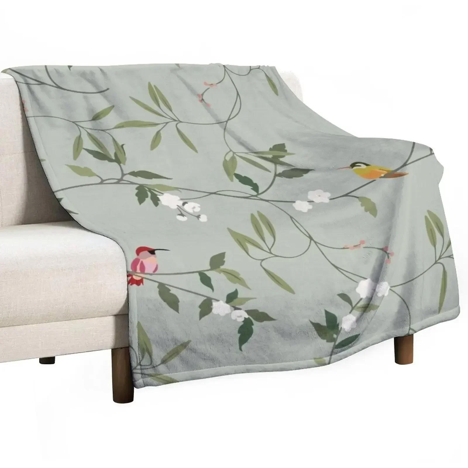 Hummingbirds Throw Blanket funny gift Decorative Throw Thermals For Travel Blankets