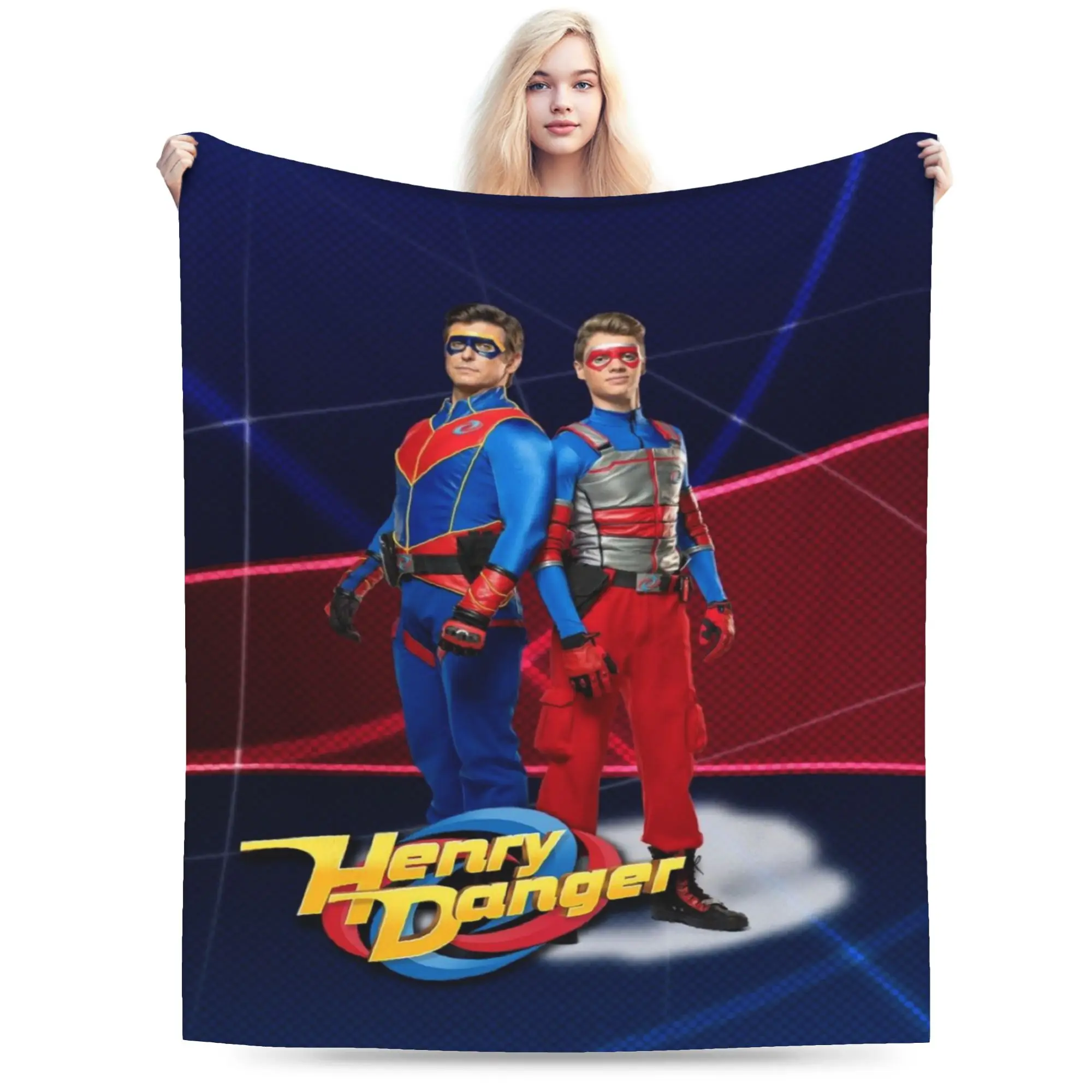 Captain Henry And Kid Danger  Blanket Soft Fleece Healing Gifts  Throw Blankets Rug Piece