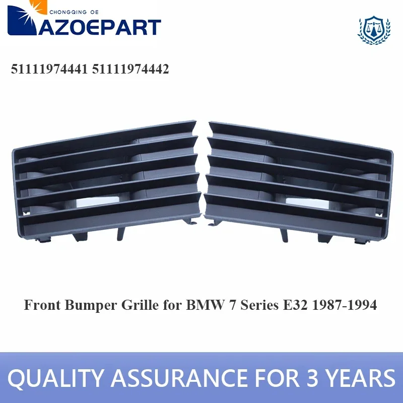 

Front Bumper Lower Grille for BMW 7 Series E32 730i 735i 740i 750i 1987-1994 51111974441 51111974442