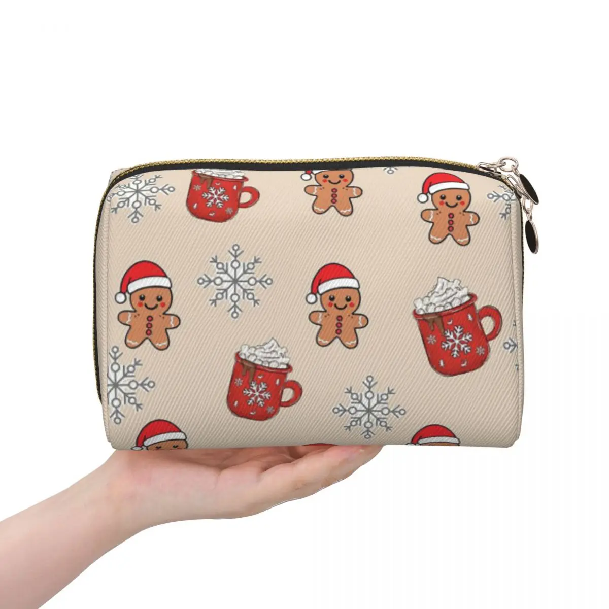 

Веселая Рождественская елка и пряники для мужчин и женщин, косметичка, дорожный органайзер для макияжа, сумка для хранения туалетных принадлежностей, Dopp Kit Case