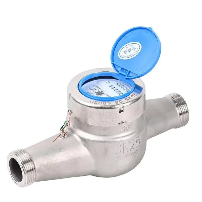 Low Price High Quality DN25 Stainless Steel Multi Jet Dry Dial Water Meter Threaded Joint Cold Water Meter