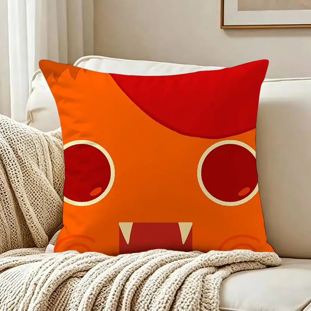 Fire S-Spirit Cookie Run    Pillow Case Living Room Sofa Cushion Cover Suitable For Home Bedroom Room Decoration