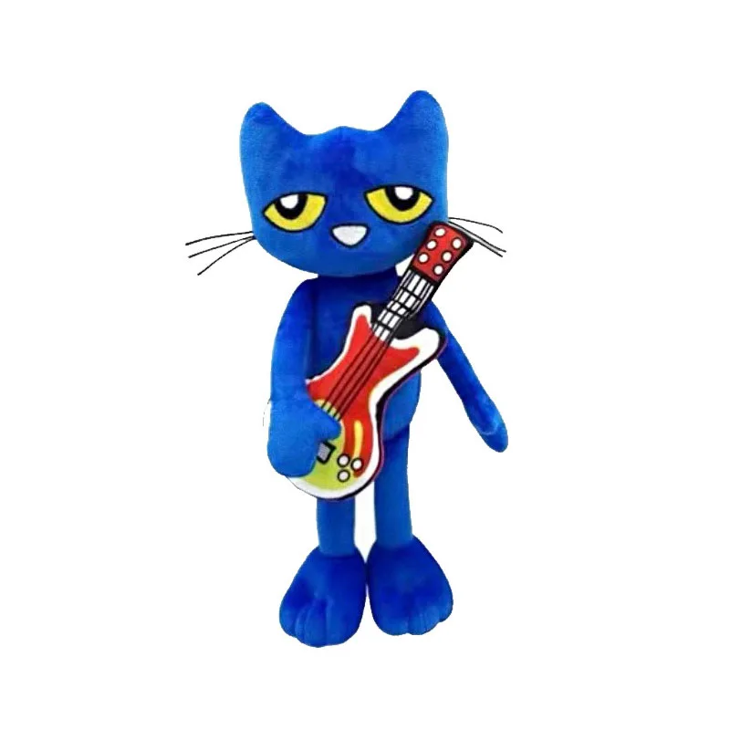 Nuevo y atractivo juego de peluche Pete The Cat de 30cm, animación, regalos de cumpleaños para niños y regalos navideños, decoración de habitación, juguete de peluche