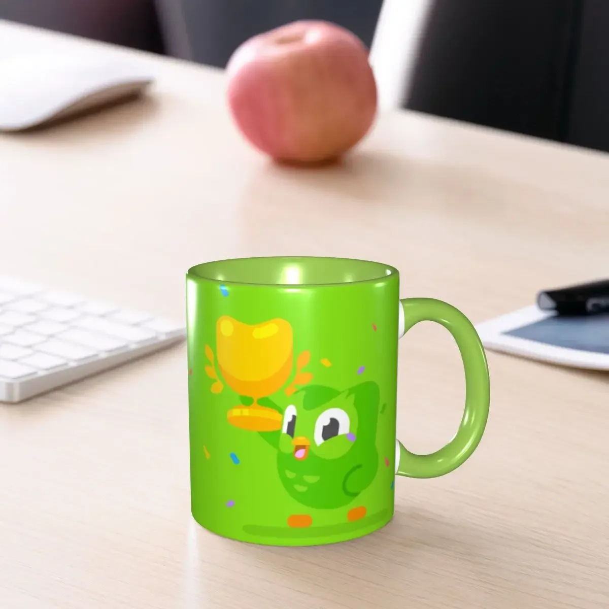 Duolingos Owl Duo Coffee Mug DIY Personalized Ceramic Milk Tea Mug Cup