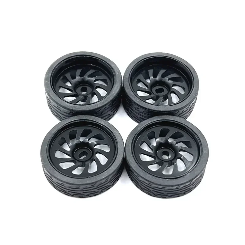 Atualização de metal, dois largos e dois estreitos, diâmetro externo de 26,5 mm, roda de corrida, para WLtoys KYOSHO Mosquito Car 1/28 RC Car Parts