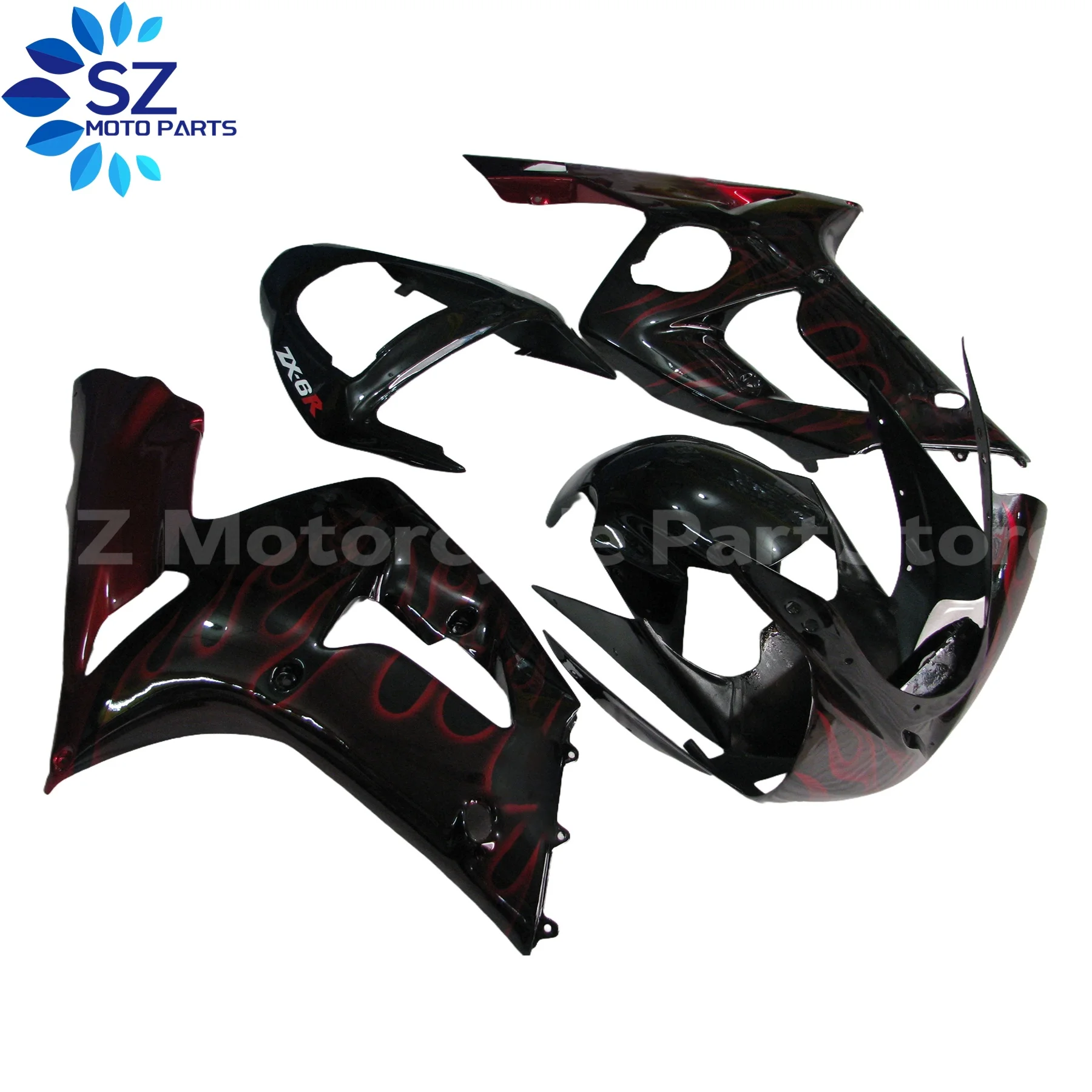 

New For KAWASAKI Ninja ZX-6R zx6r zx 6r 636 2003 2004 03 04 Motorbike Injection Fairings