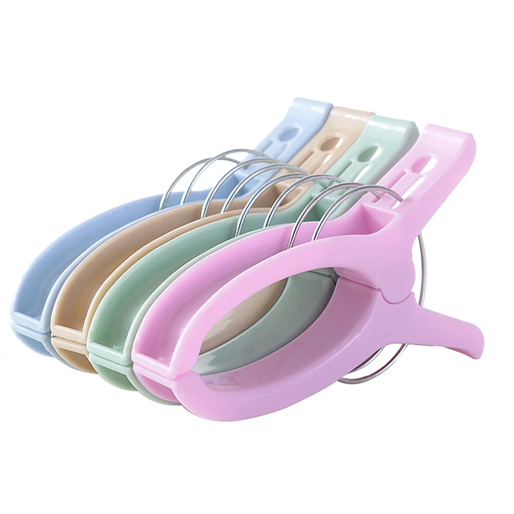 

6Pcs Clothespin Windproof Plastic Clips Powerful Quilt Clips Large Clothes Pin for Drying Clothes Socks Underwear Outdoor Use