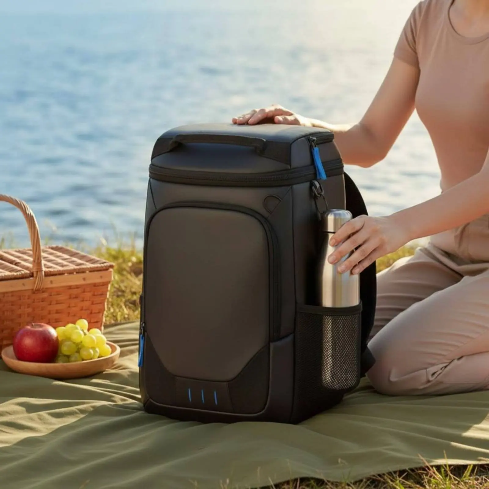 

Insulated Backpack Waterproof Chiller Backpack Leakproof Soft Chiller Easy to Clean Outdoor Accessory for Outdoor Meal, Travel